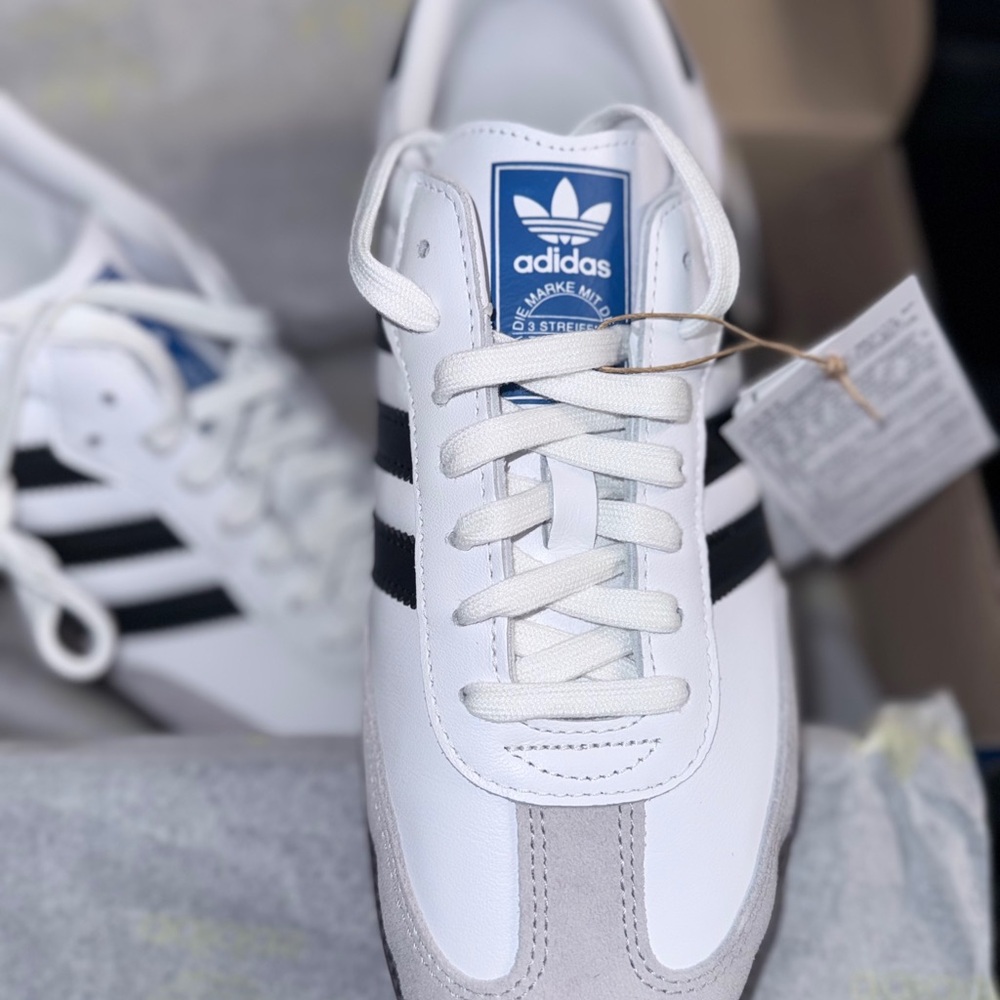 Adidas Samba White and Black Women's Sneakers